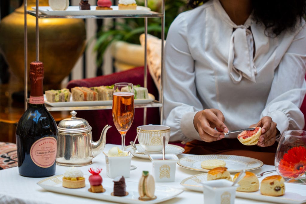 Luxury afternoon tea Marylebone, near Baker street for high tea in London The Landmark London